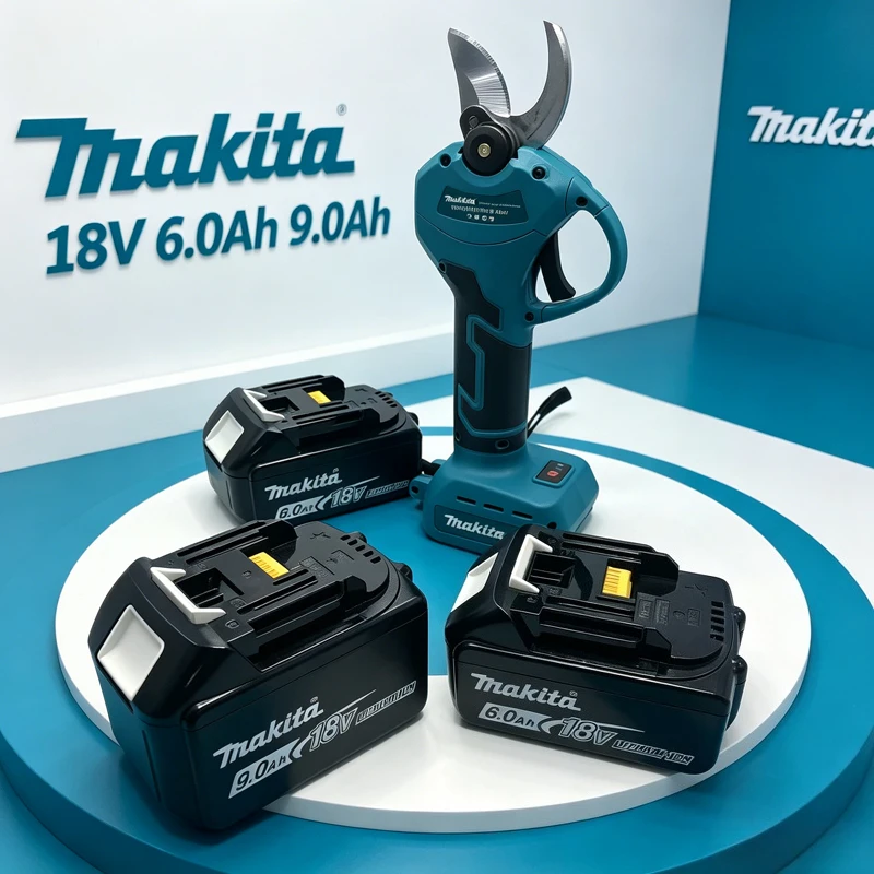 

Original Makita Battery,18V,6.0Ah Rechargeable Lithium Battery,Replacing Makita BL1830, BL1850 Pruning Shears Power Tool Battery