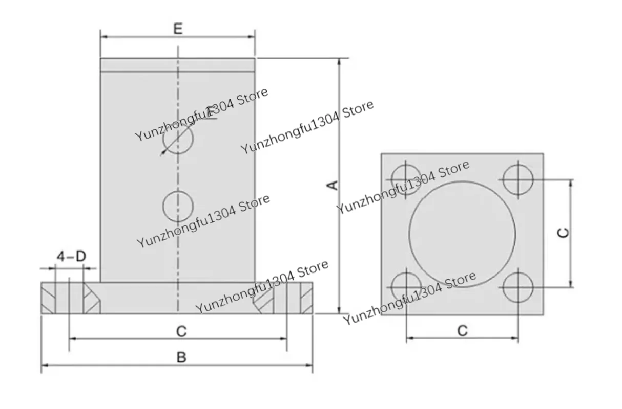 FP Series FP-18-M 1/8 Inch Piston Pneumatic Vibrator Oscillator Pneumatic Hammer Feeder oscillation