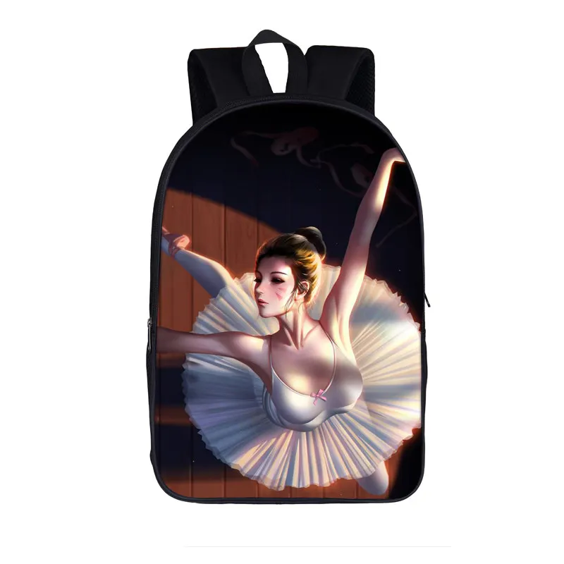 Ballett tänzer Rucksack Kinder Schult aschen für Teenager-Mädchen Frauen lässige Umhängetasche Kinder Schule Rucksack leichte Tasche