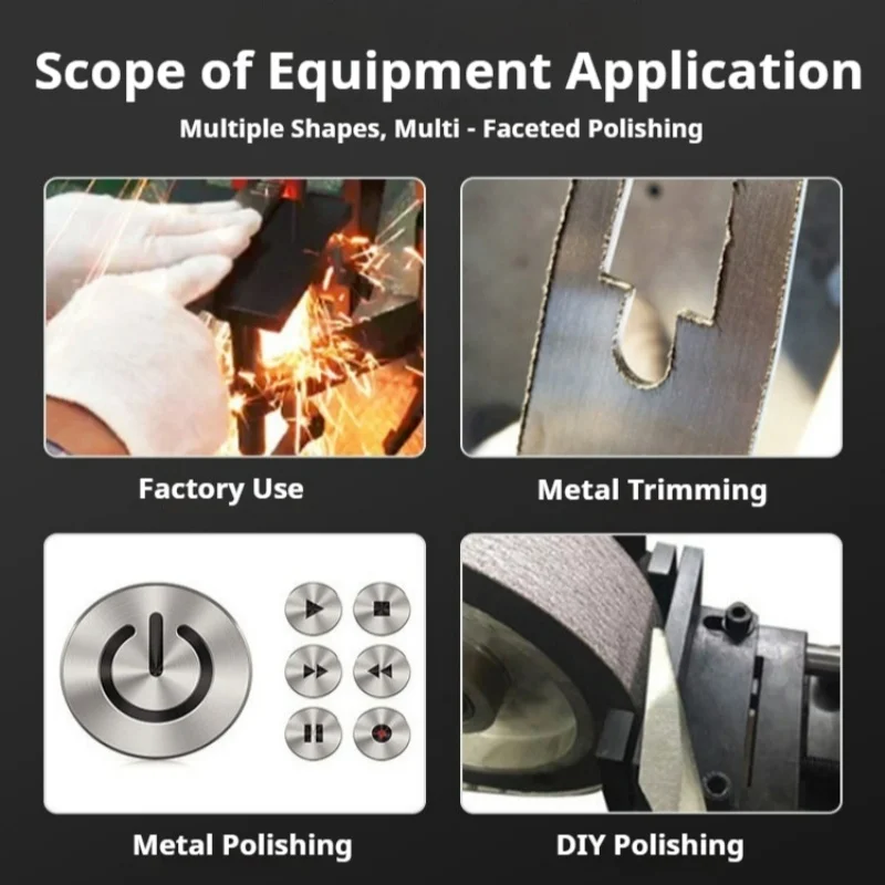 Industrial Vertical Belt Grinder Multi-Position Metal Sanding Machine Heavy Duty Knife Making Sharpener （Customized）