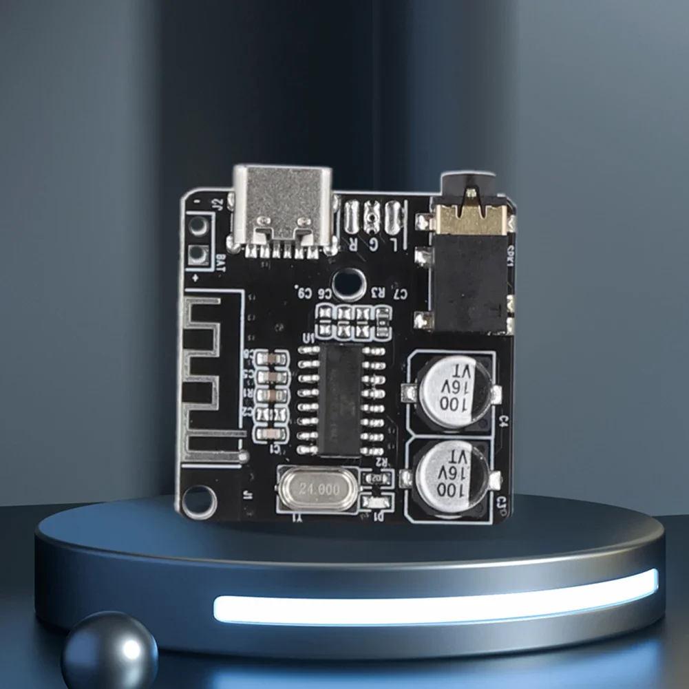 1-10pcs Audio Receiver Board Bluetooth 5.0 MP3 Lossless Decoder Board 3.7-5V AUX Type-C Wireless Stereo Music Module For DIY Kit