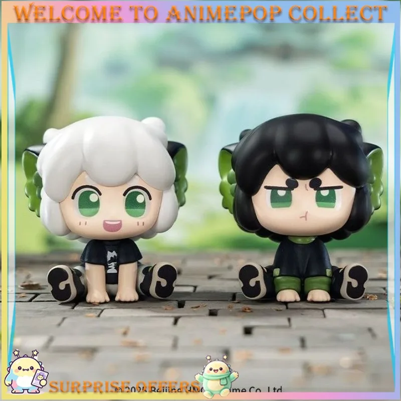 Luo Xiao Hei 2 Authentic Cute Friends Line Up Q Version Figure Trendy Mini Blind Box Blind Bag Collectible Desk Decor Gift Toy