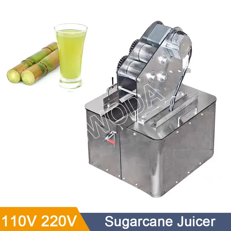 3 Rollers Commercial Beverage Press Machine Juicer Electric Sugar Cane Juicer Sugarcane Squeezing Machine