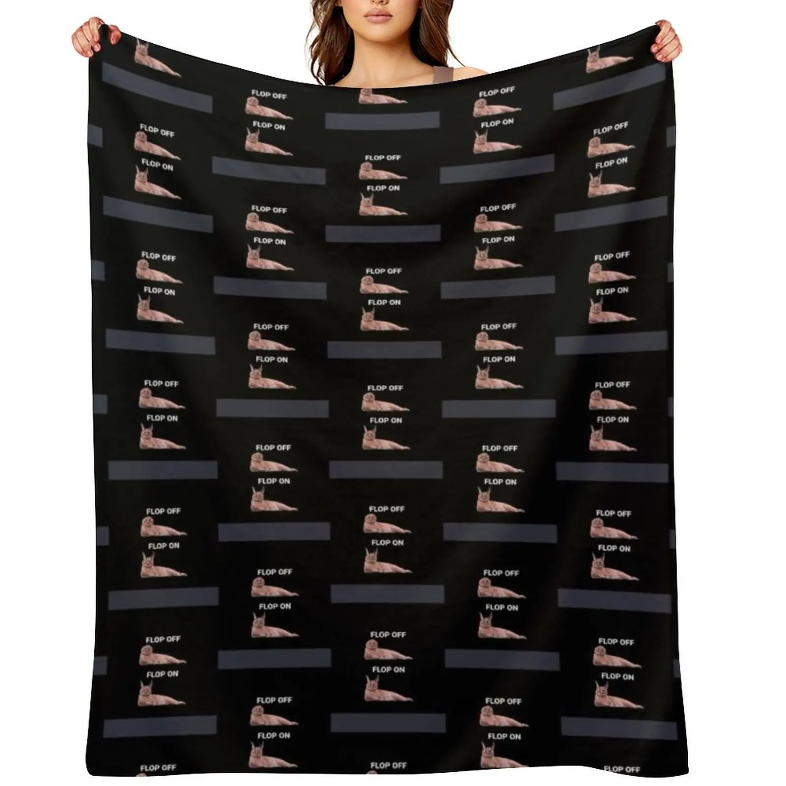 Flop Off Flop On Chiffon Top Throw Blanket christmas gifts Sofa Throw Sleeping Bag Thermal Blankets