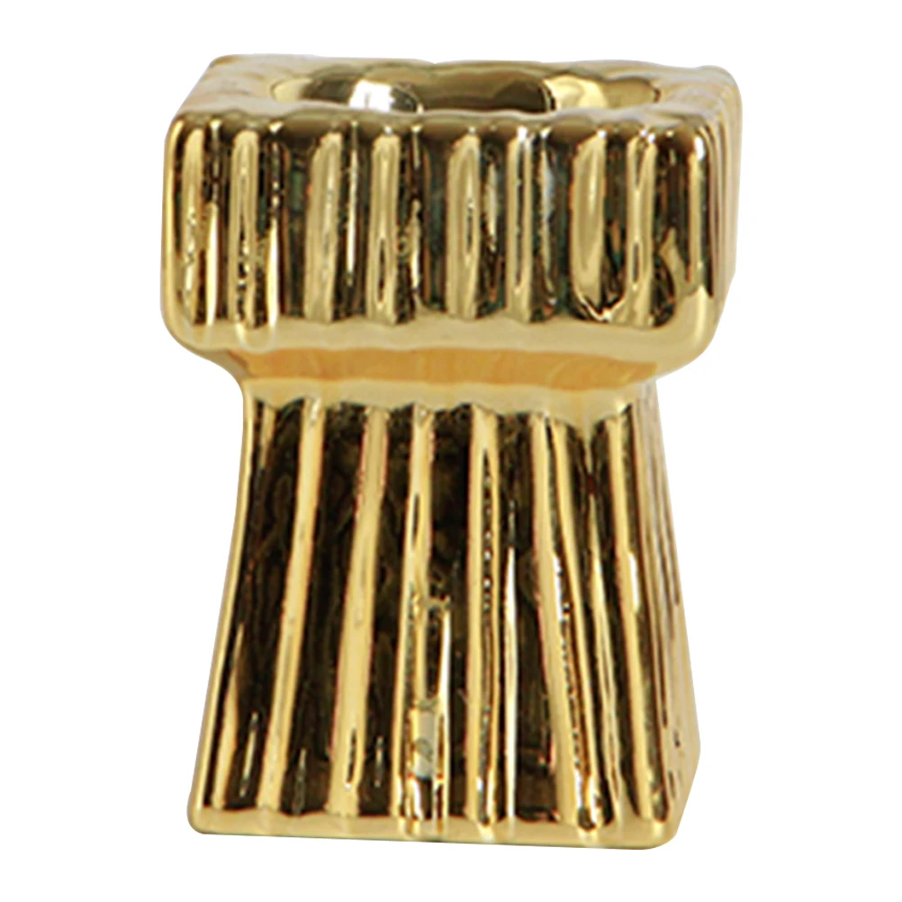 

Ceramic Holder Unique Delicate Festival Party Decor for Long Lasting Use Holder Candlestick Holders