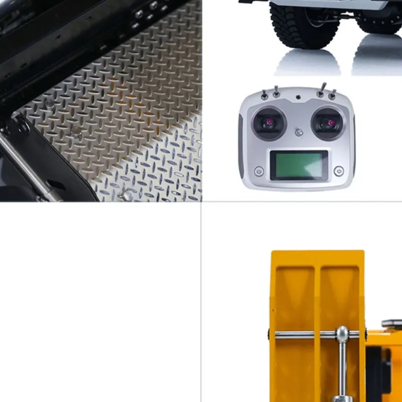 

8X8 RC Hydraulic Wrecker Truck 1/14 2Speed Remote Control Road Rescue Cars Vehicle CNC Axle Differential Locks Light System