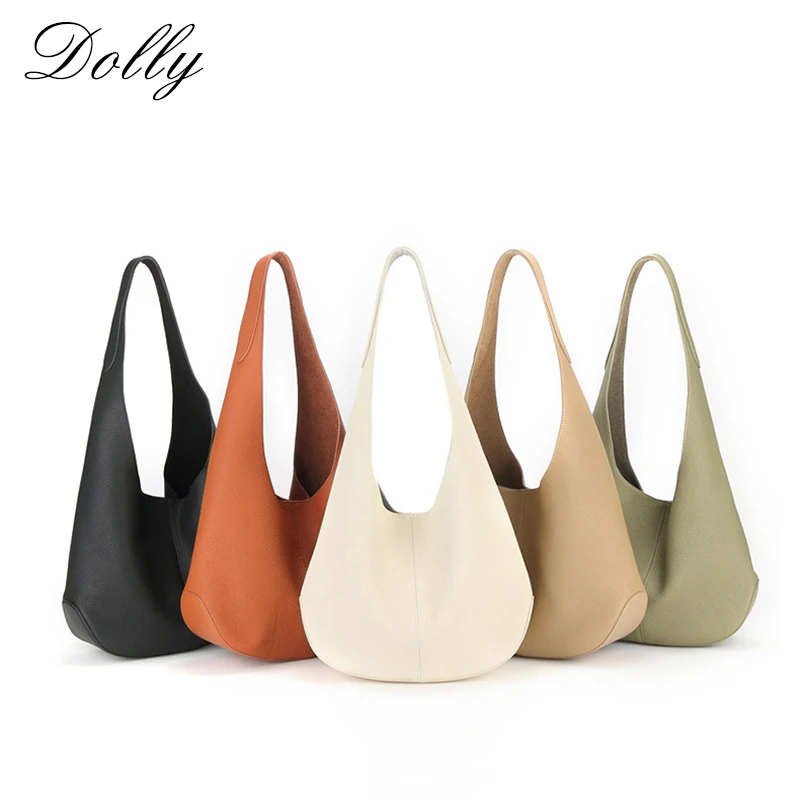 Top Vintage Genuine Leather Modern Hobo Handbags for Women,High Quality Unisex Japanese Armpit Shopper A set of Two Shoulder Bag