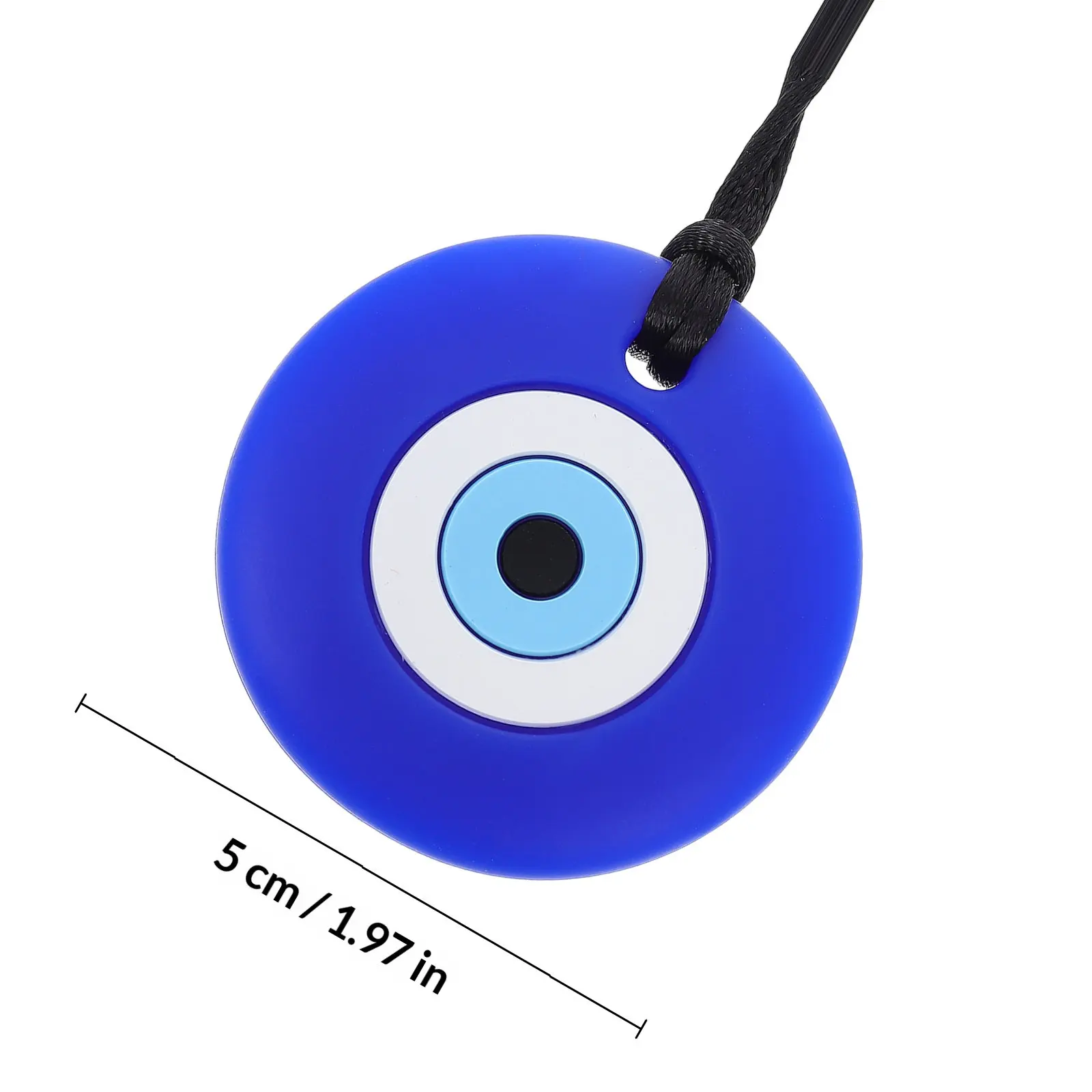1Pcs Silicone Eye Teether Baby Chew Necklace Durable Molar Rod Infant Chewing Pendant Bite Resistant Practical Teether Aid