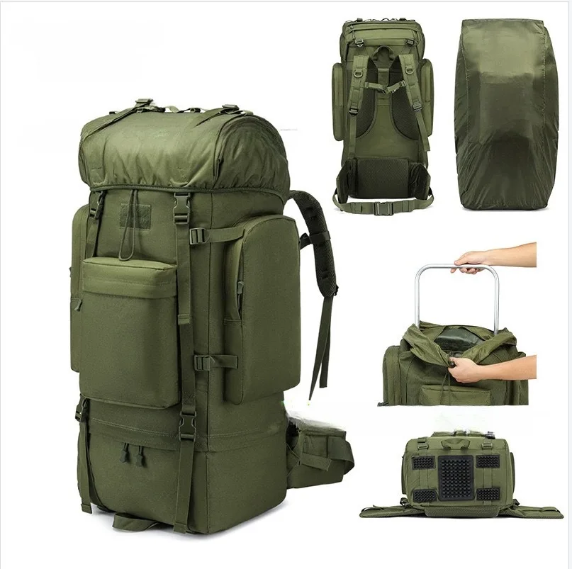 Ultra Large Tactical Backpack 100L Molle Rucksack Durable Breathable Camping Hiking Multi-Functional Outdoor Daypack