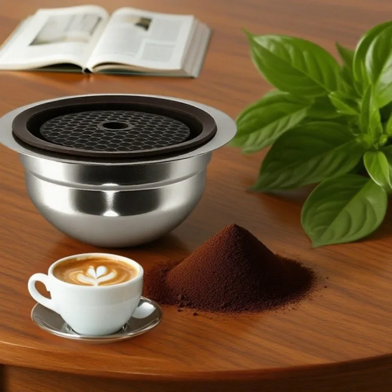 Y42A-Coffee Pod Cover Reusable Stainless Steel For NESPRESSO For Ver Tuoline Machines-150Ml Capacity