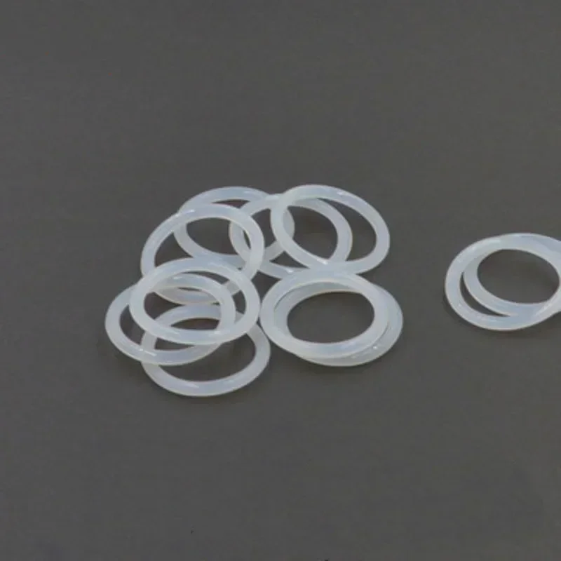 

LNrrCKcu 10pcs 3.1mm wire diameter white silicone O-ring outer waterproof insulation rubber band 65mm-90mm outer diameter