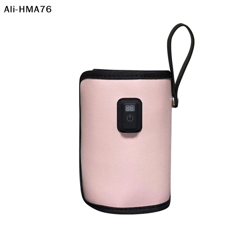 【HA76】2025 1Pc USB Charging Feeding Bottle Heater Heating Sleeve Milk Warmer 7 Temperature Adjust Insulated Breastmilk Warm Bag