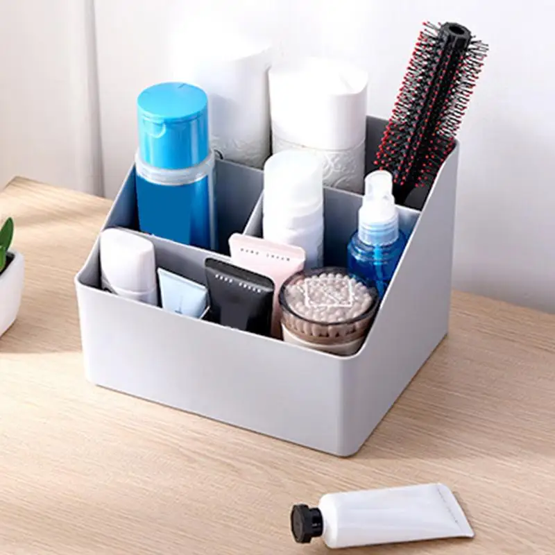 Aesthetic Desk Organizer Compartment Design Pencil Card Storage Box Nightstand Organizer Pencil Card Holder Box Small Table