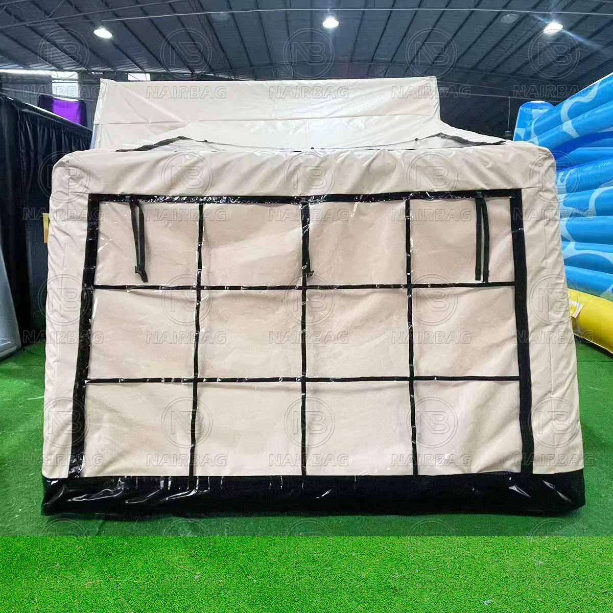 خيمة هواء للتخييم عالية الجودة PVC 4 الموسم في الهواء الطلق مقاوم للماء المحمولة خيام التخييم القابلة للنفخ مع مضخة هواء