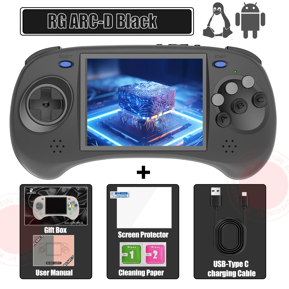 Anbernic RG ARC レトロゲーム RK3566 4.0インチ 640*480 ハンドヘルド