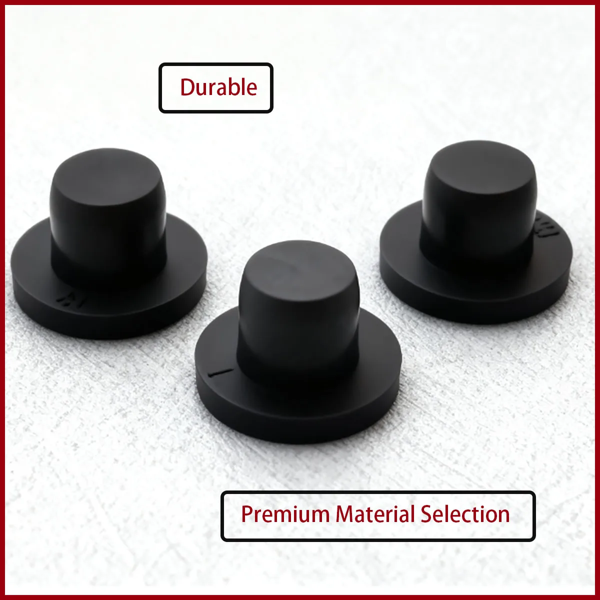 T نوع الصلبة سيليكون ثقب قبعات 2 مللي متر-14 مللي متر ارتفاع درجة الحرارة مقاومة ختم المقابس الغبار واقية تقطيع نهاية قبعات طوقا #3