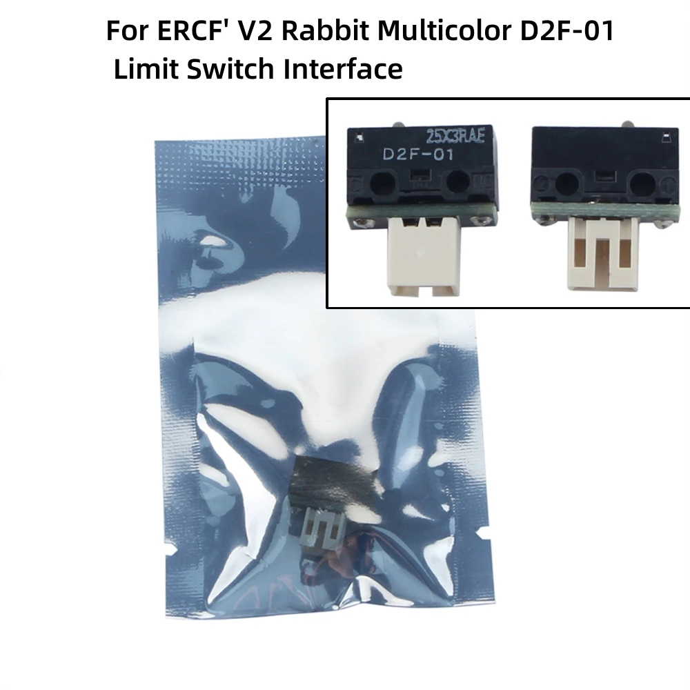 

Для ERCF' V2 Rabbit Многоцветный концевой выключатель D2F-01 Интерфейс PH2.0 Микропереключатель для DIY 3D-принтеров Аксессуары