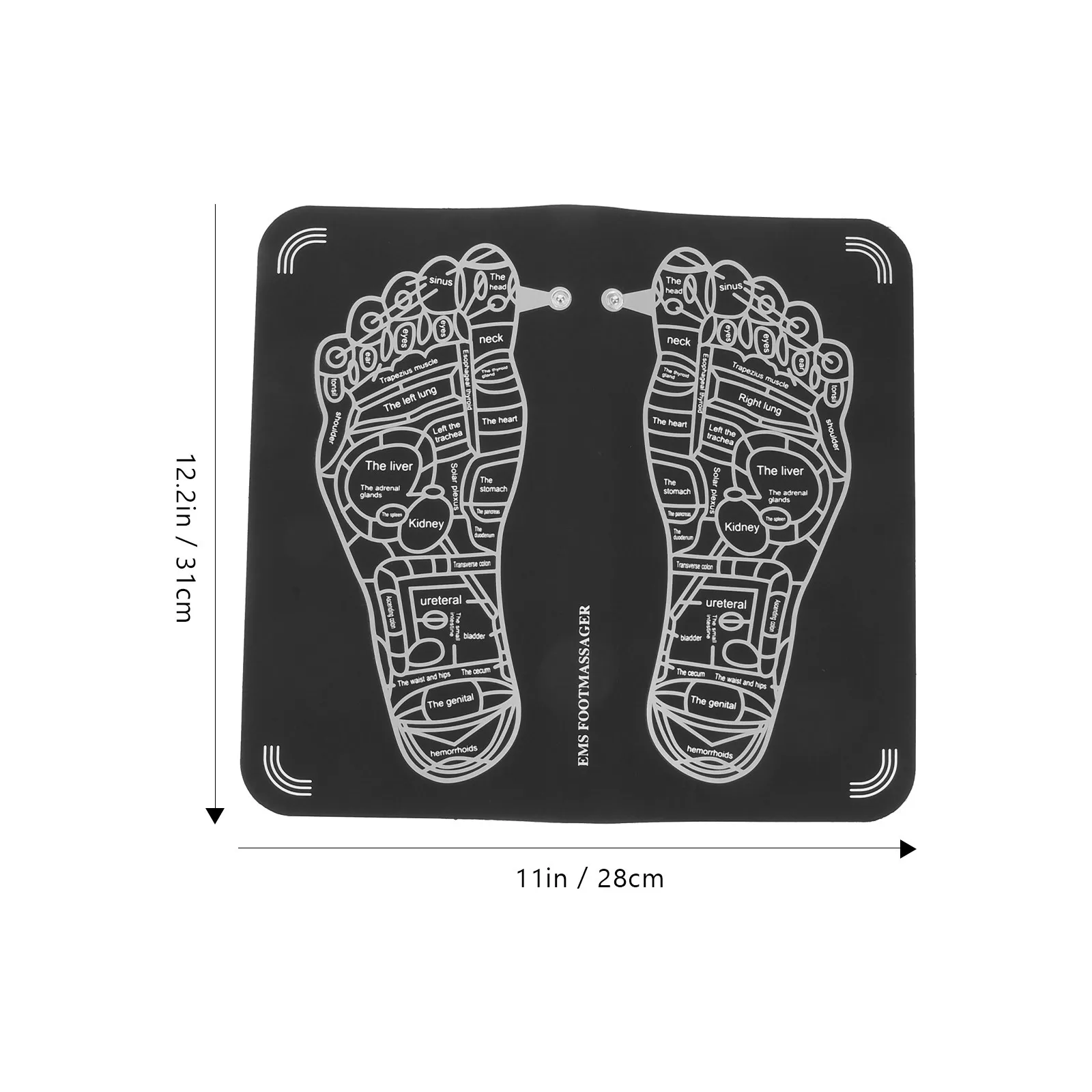 

1pc Foot Massage Cushion Usb Charging 15 Intensity Levels Micro Current Therapy For Fatigue Relief Blood Circulation Lightweight