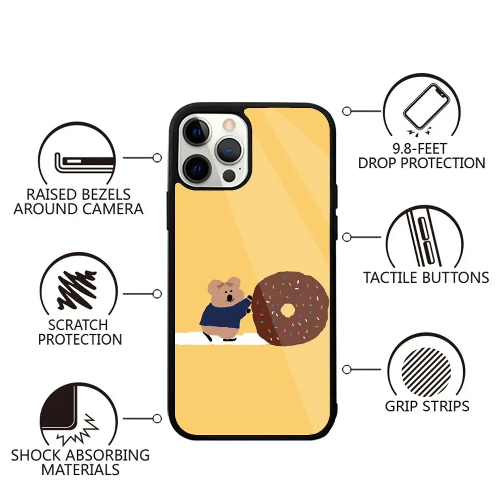 Koala D-Dinotaeng Cartoon Cute Phone Case For iPhone 15,14,13,12,11,Plus,Pro,Max Mini Magsafe Magnetic Wireless Charging