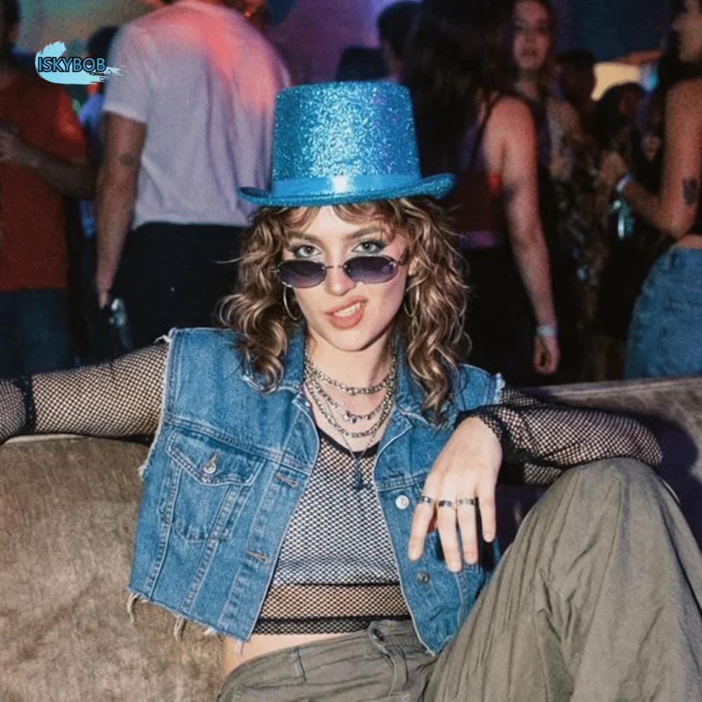 

Retro Glitter Top Hat British Style Durable Lightweight Glittering Magician Hat Polyester Multicolor Bowler Jazz Hat Gatherings