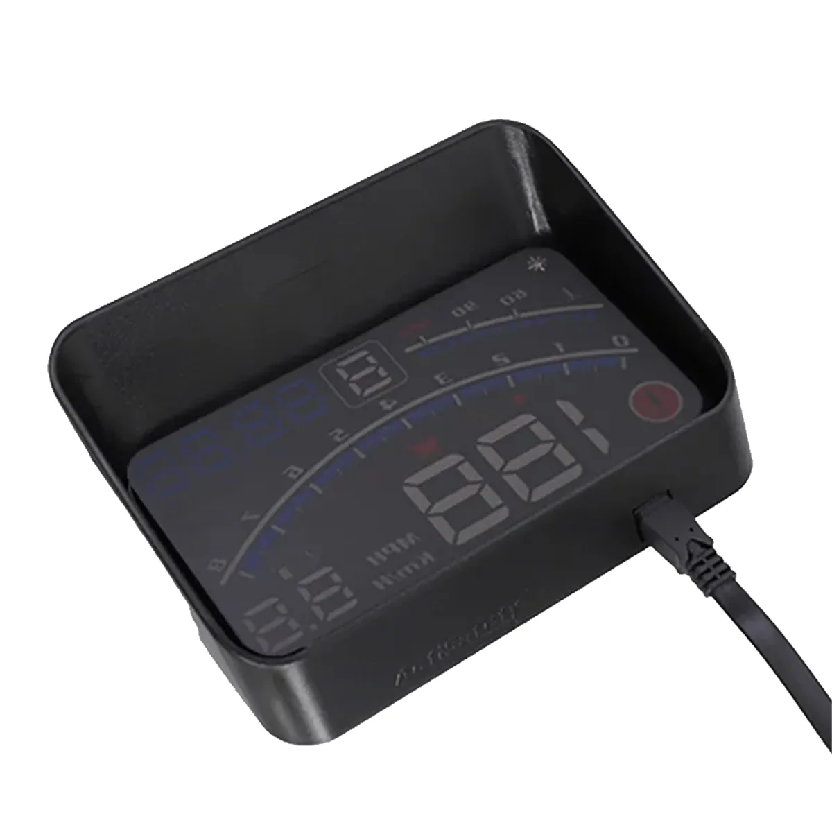 V41 Heads Up Display Car OBDII EUOBD 5.5In Windshield Projector HUD Display Shift Reminder Water Temp. RPM KM/H