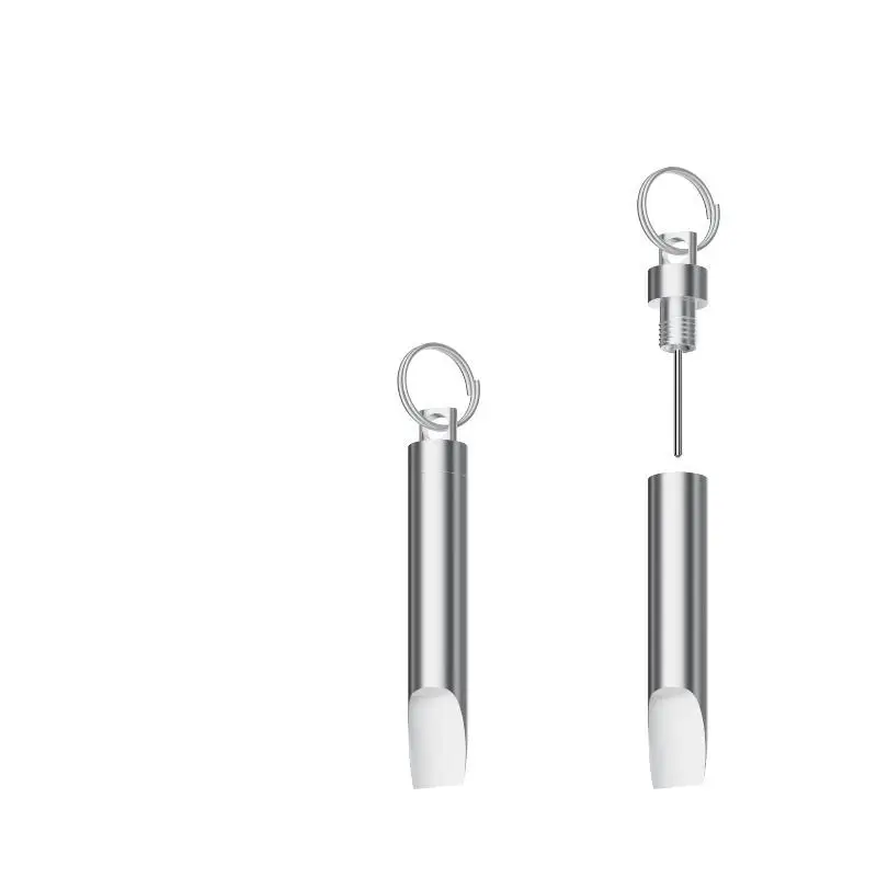 @*Aluminum Alloy 2 in 1 Keychain Box Cutter Compact SIM Eject Pin Portable EDC Tool for Student Daily Use