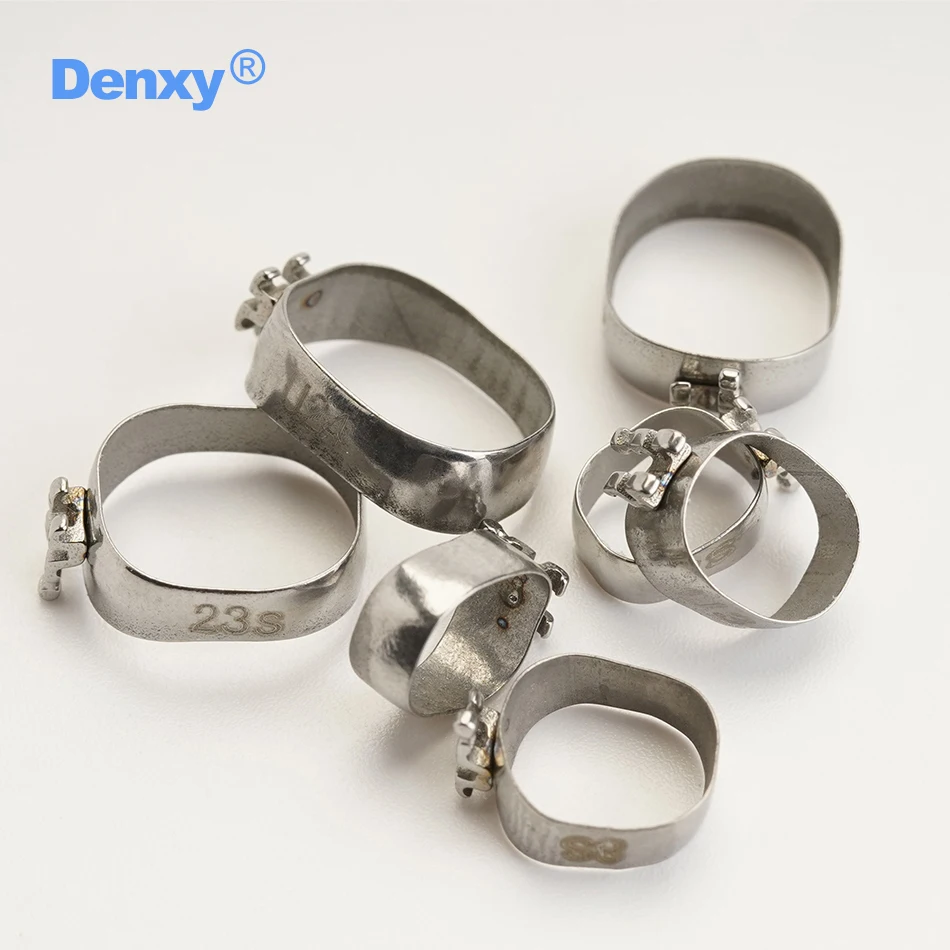 Denxy 5 Sets/Lot Dental-Prämolarenbänder mit Roth-Bracket 1-24 # Orthodontisches Prämolarenband, vorgeschweißt mit Klammern, Zahnarztmaterialien – Detail 10
