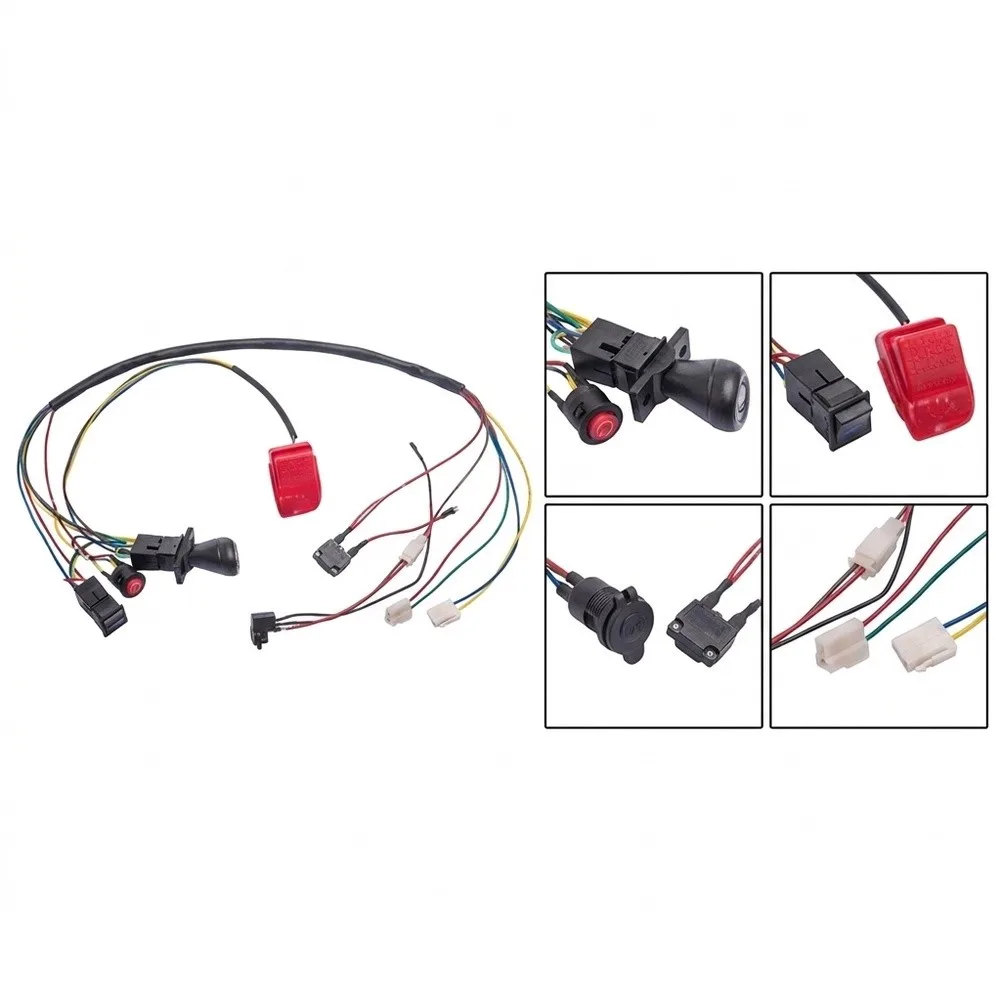 6V 12V Ride On Toy Conversion Wiring Kit Featuring Start Switch Forward Reverse Gear Switch 25A Fuse and Motor Connections
