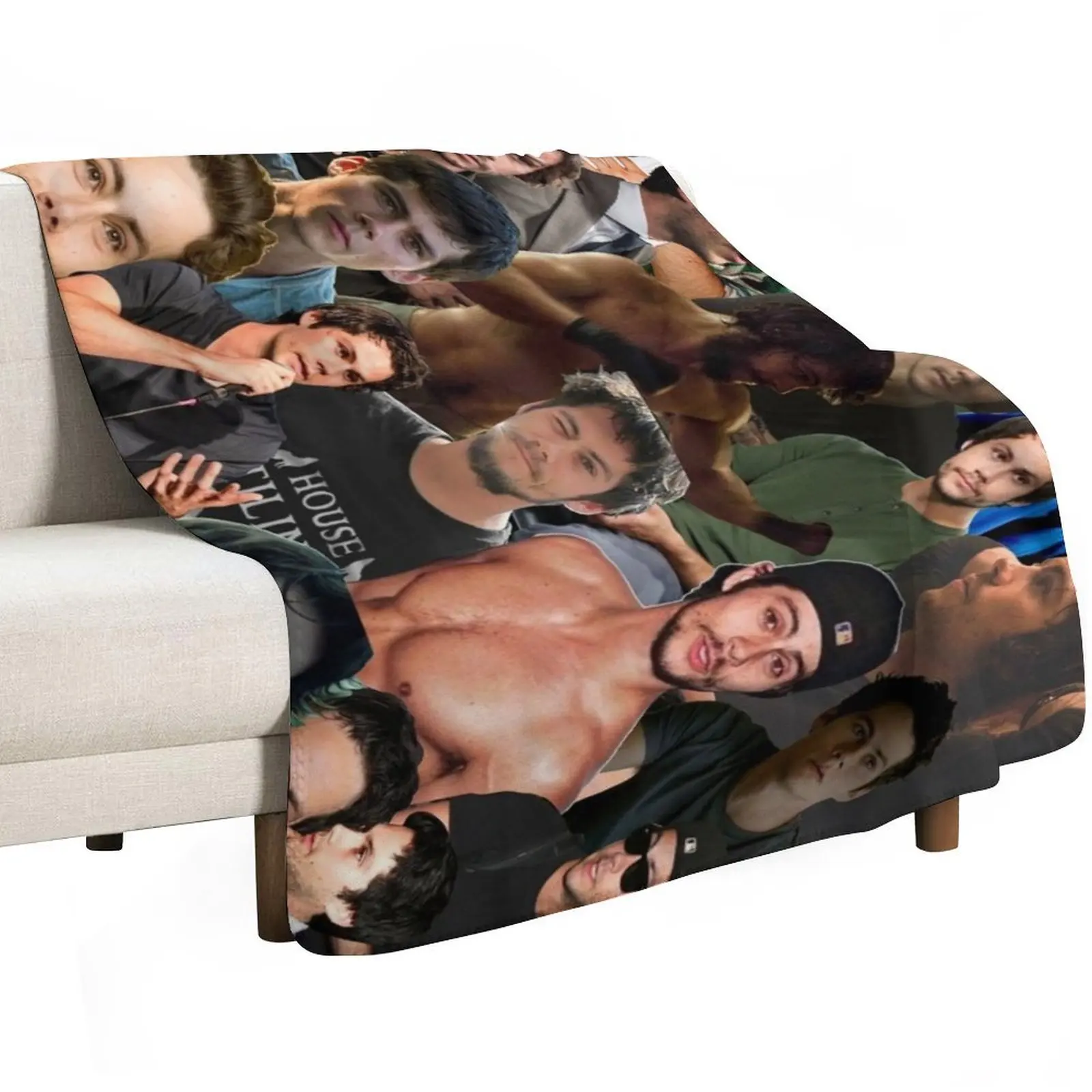 Dylan O’Brien Photo Collage Throw Blanket blankets ands Giant Sofa Sofa Throw Kid'S Personalized Gift Luxury Brand Blankets