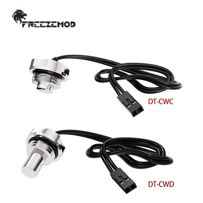 FREEZEMOD Brass Temperature Measuring Plug 3950 Temperature Sensor 10K Waterproof External G1/4 Thread DuPont Interface / DT-CWC