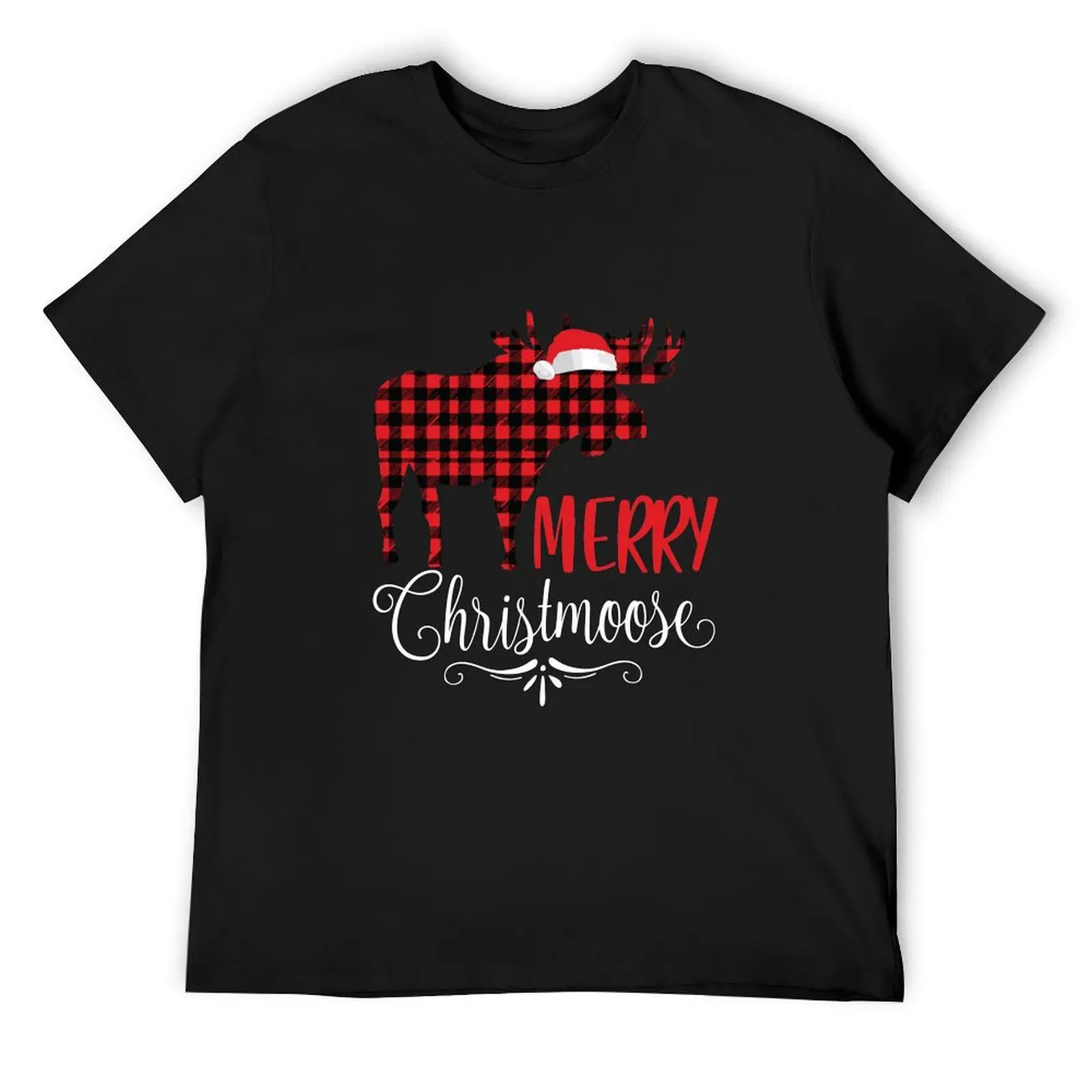 

Merry Christmoose Family Christmas Pajamas Moose T-Shirt Louboutins vintage t shirts t shirt men 100℅ cotton