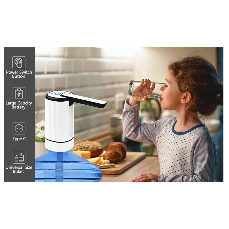 Dispenser air-Dispenser pendingin air-pompa botol air portabel untuk berkemah atau keluarga dan kantor tahan lama mudah dipasang