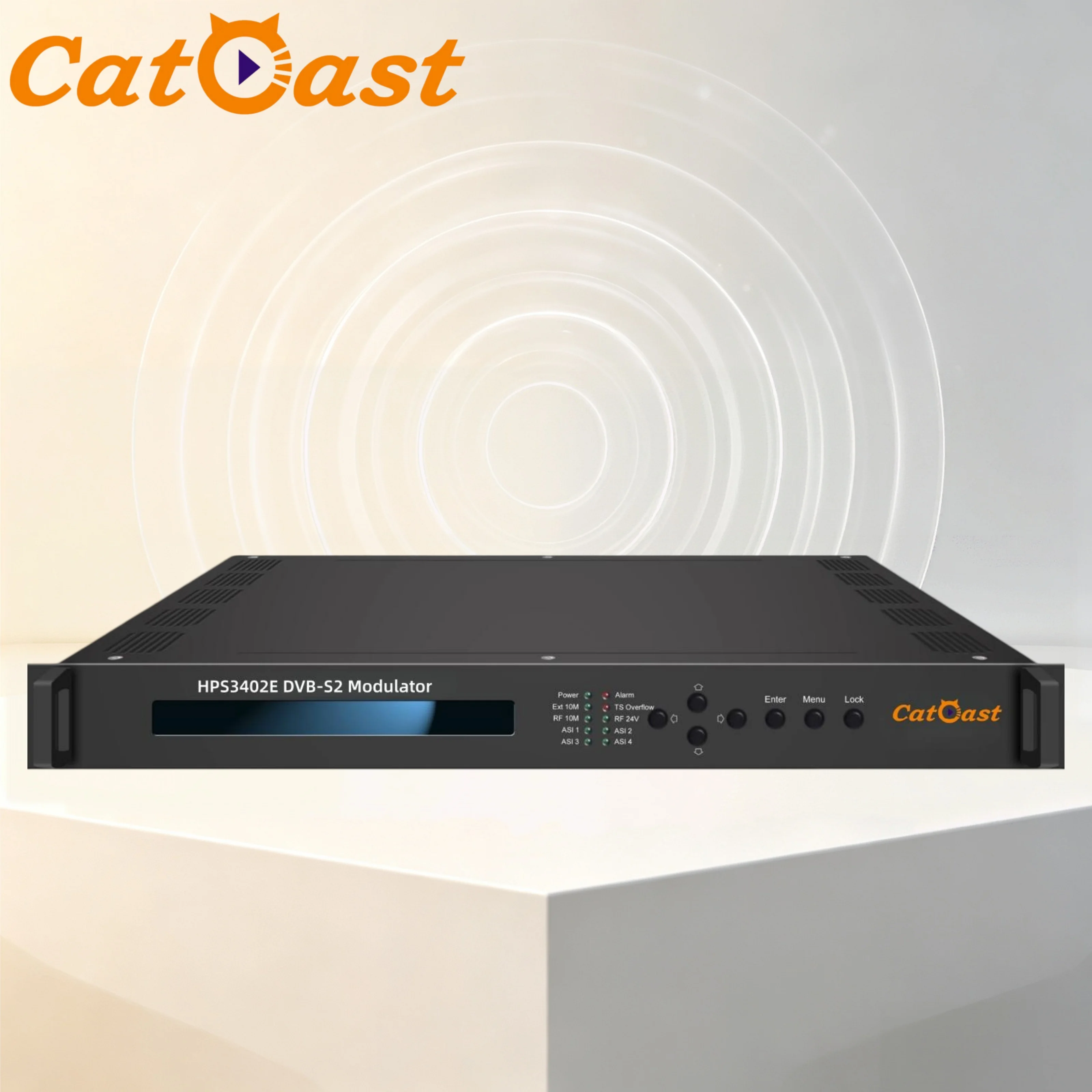 DVB-S2 Modulator IP to Satellite DVB-S2 Output Digital Modulator with BISS Scrambling