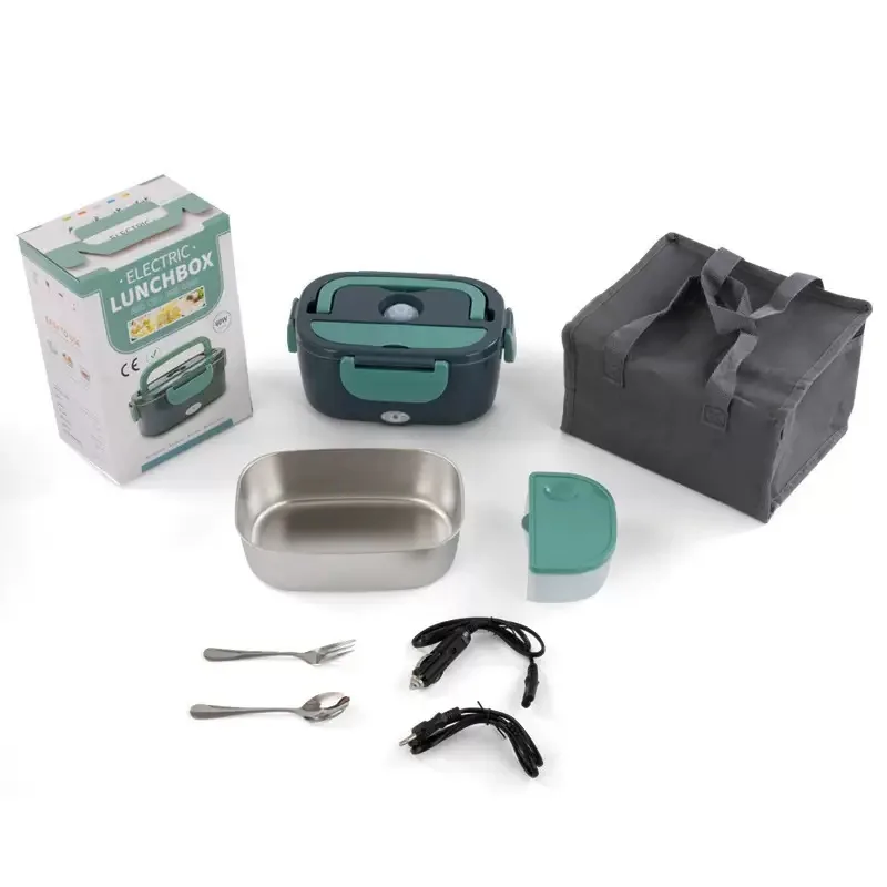 جديد 1.5L 60 واط صندوق غداء كهربي جهاز تسخين الطعام المحمولة سخان الطعام للسيارة أو المنزل مانعة للتسرب الغداء التدفئة الميكروويف للشاحنات #6