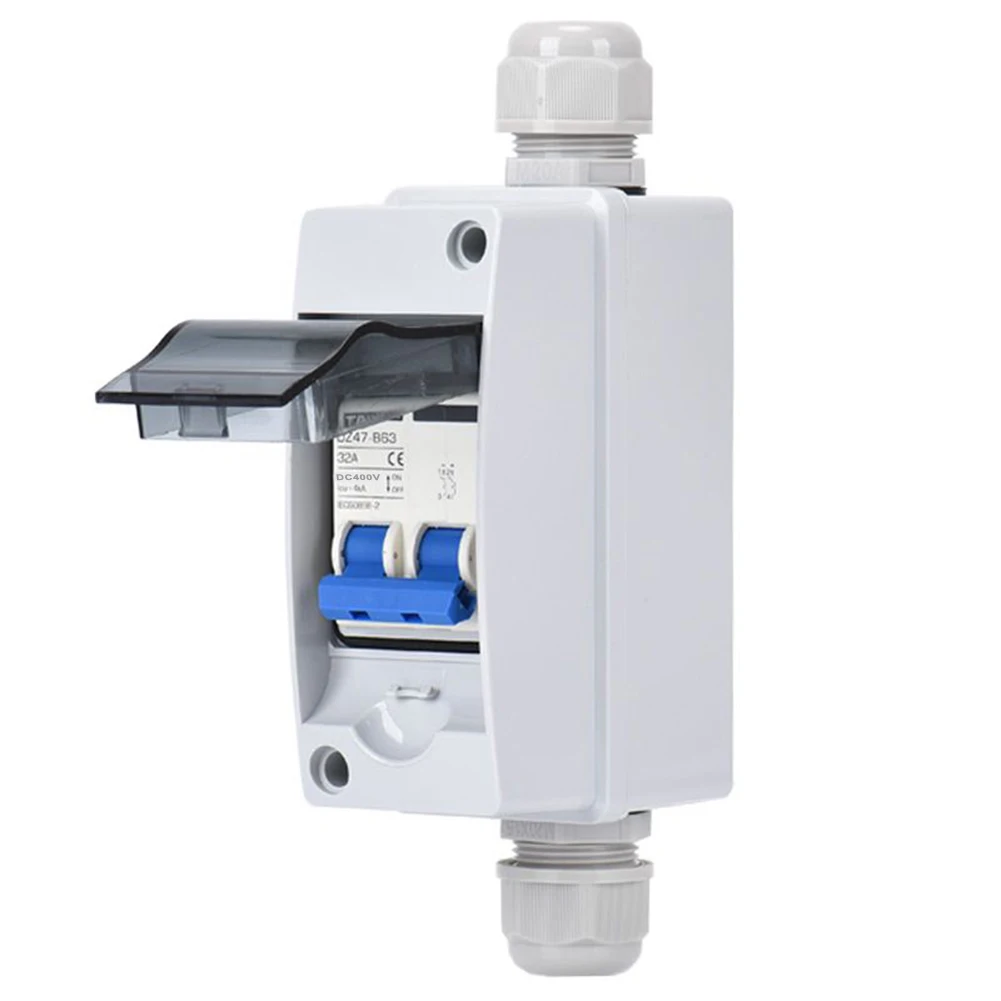 Combiner Box Waterproof Junction Box and DC400V Circuit Breaker Switch Enable Safe Solar PV Cell Combiner Operation