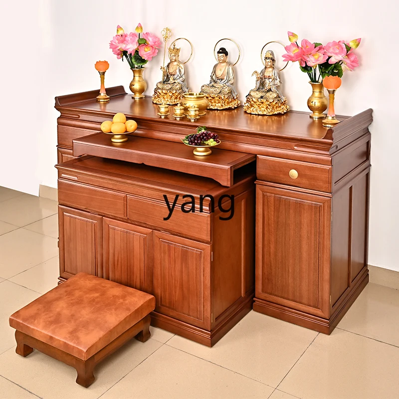 ZL solid wood offering table Buddha table Buddha platform Shentai cabinet Zhongtang incense case strips Buddhist niche table