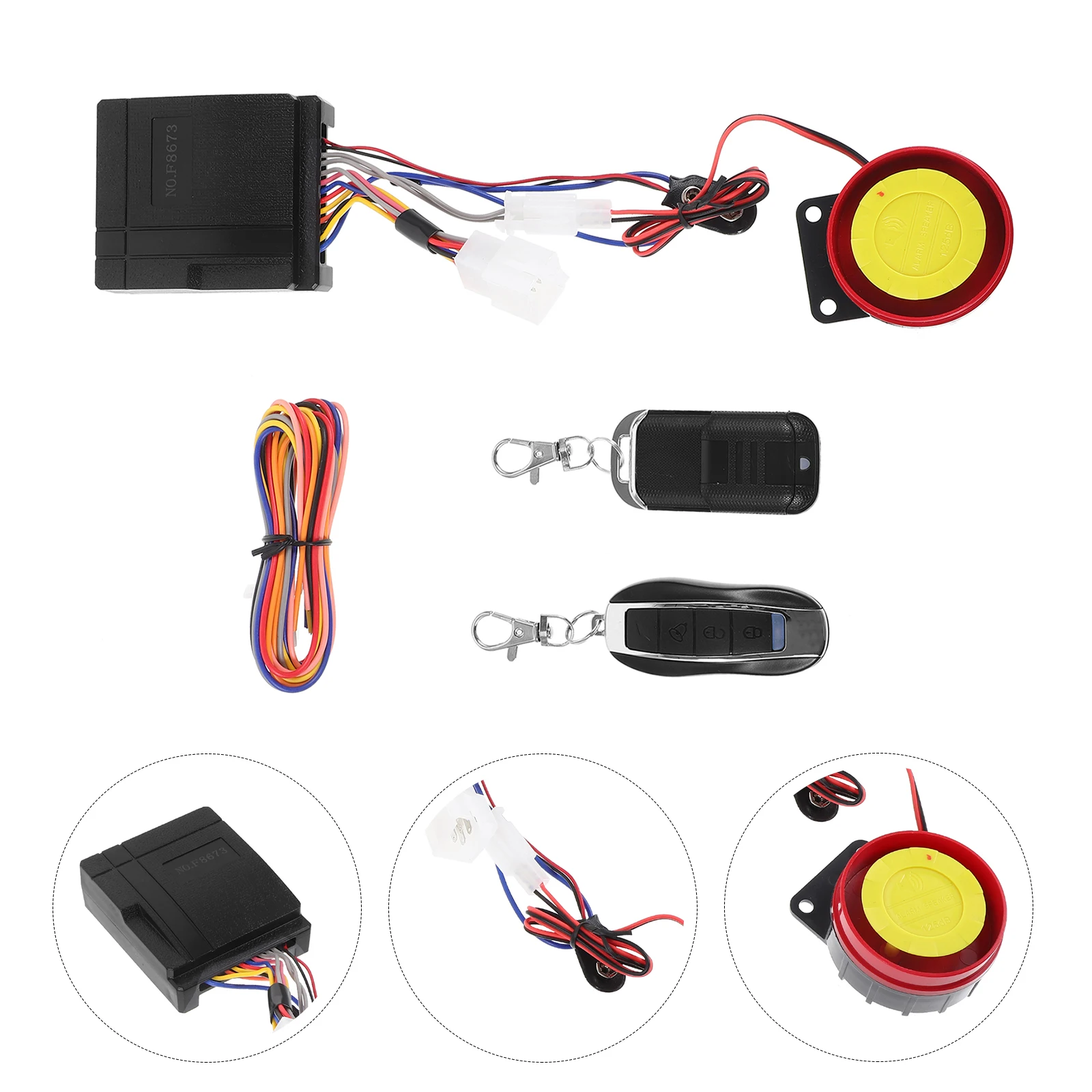 

1Set Motorcycle Security Alarm System Anti Theft High Sensitivity Vibration Sensor Remote Start Motorcycle Alarm Kit Remote