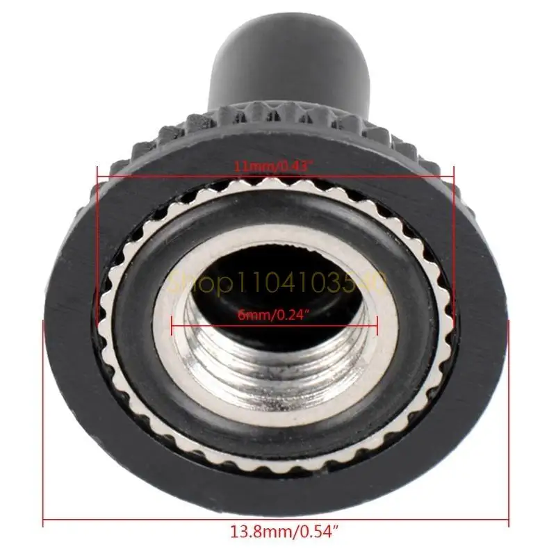 02DC 6mm Screw Mini Toggle Switch Waterproof Rubber Resistance Boot Cover Rocker