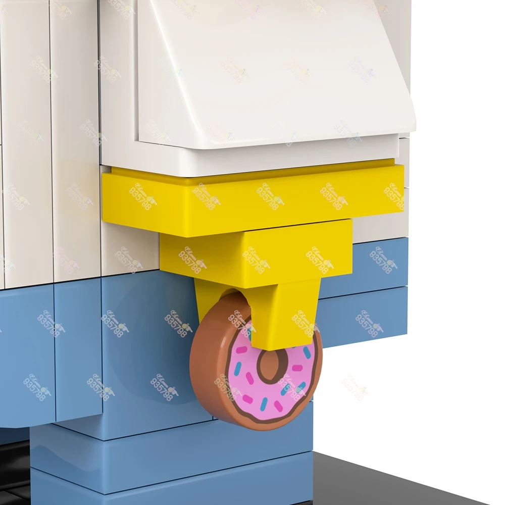 MOC سلسلة الرسوم المتحركة Brickheadzed اللبنات مارج بارت ماجي هومر الشكل لعبة لتقوم بها بنفسك نموذج شخصية التجمع الطوب طفل هدية