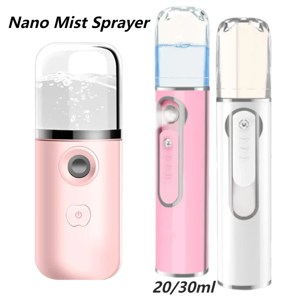 Nanomister-pulverizador de pestañas, máquina nebulizadora para pestañas, Mini pulverizador de vapor facial, nebulizador de niebla nanómetro hidratante portátil
