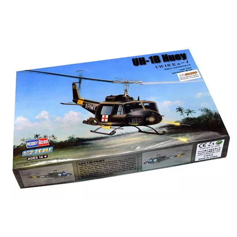 

HobbyBoss 87228 1/72 US Army UH-1B Iroquois Huey Helicopter Fighter Military Gift Plastic Assembly Model Toy Building Kit