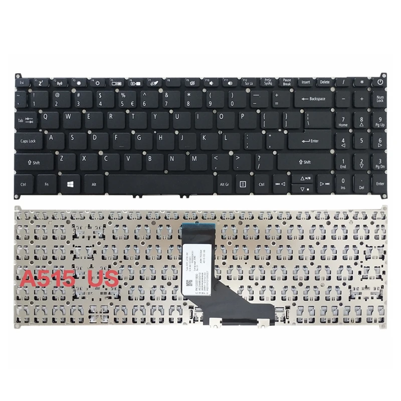 NEW US Laptop Keyboard Black for Acer Aspire A315-55G A515-53 A515-52 A515-54 EX215-51 S50-51 English