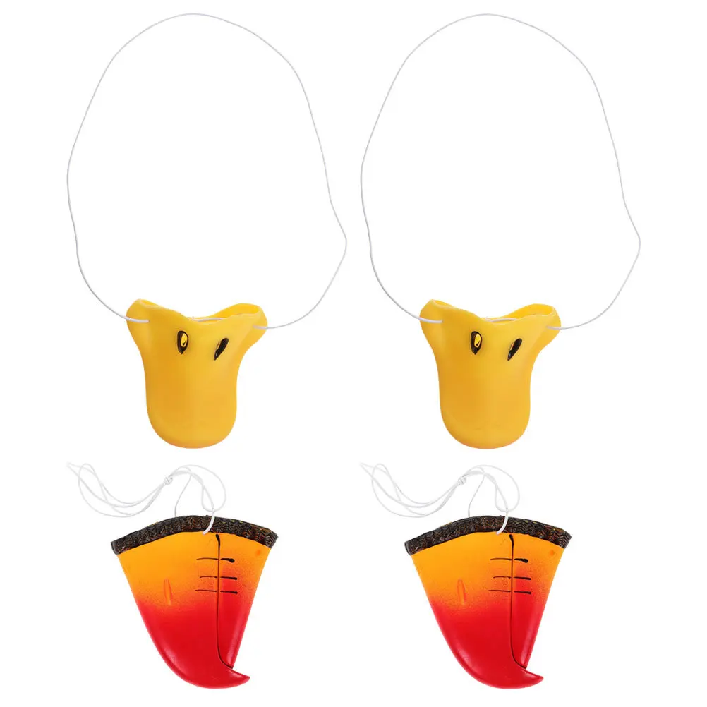 4 pçs pato papagaio bico festa cosplay tema animal decorações adereços duráveis máscara de mascote animal falso papagaio bico