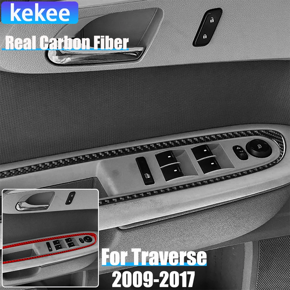 

Настоящее углеродное волокно, автомобильные аксессуары, крышка подъема двери, окна, мягкая наклейка для Chevrolet Traverse 2009, 2010, 2011, 2012 2013-2017