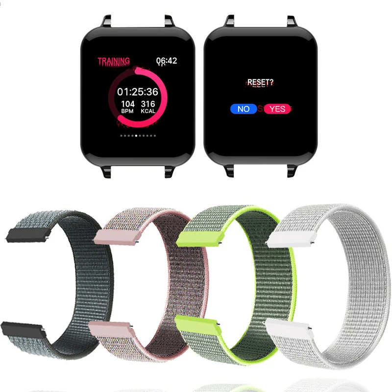 B57 Smartwatch Bracelet Nylon Strap Women Loop Watch Band For Hero Band 3 Belt Replacement Correa Wristband Accessories