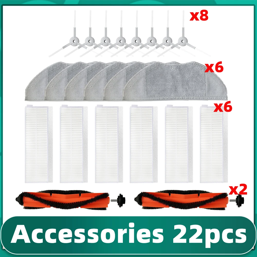 Сменная деталь для робота-пылесоса MJSTG1 Mijia G1 Mi, фильтр НЕРА, основная боковая щетка, тряпка, аксессуар