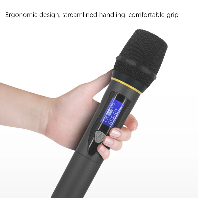 Профессиональный ручной U-образный беспроводной микрофон, ручной микрофон KTV, беспроводной микрофон (вилка стандарта США)