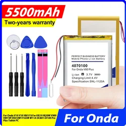 V101w 4070100 V989 Battery For Onda V10 V18 V80 V101w VX610W V819 V820W V989 OC801 V891W V102W W11A OI100 Pro Plus Tablet PC