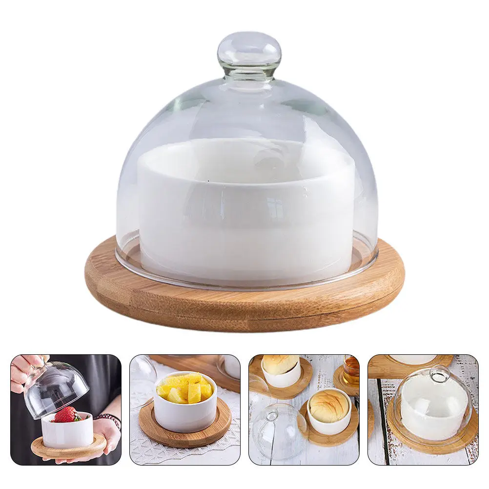 ชุดชามสลัดเซรามิกพร้อมฝาครอบแก - Wooden Serving Tray บทวิจารณ์และราคา