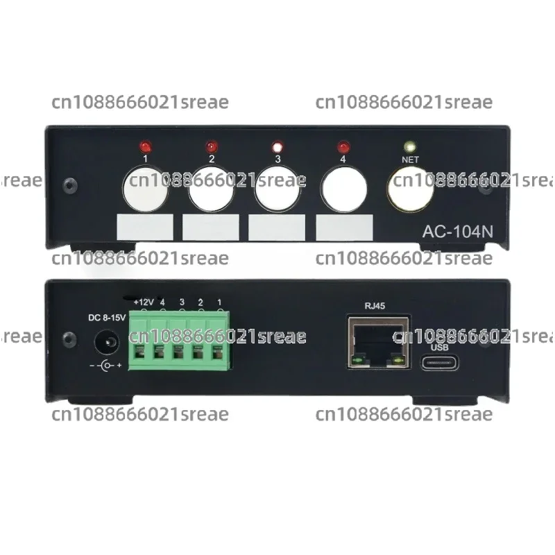 Conmutador automático de antena de onda corta AS104 HF con Control remoto Web AC104N compatible con Control de página Web y Control remoto de PC